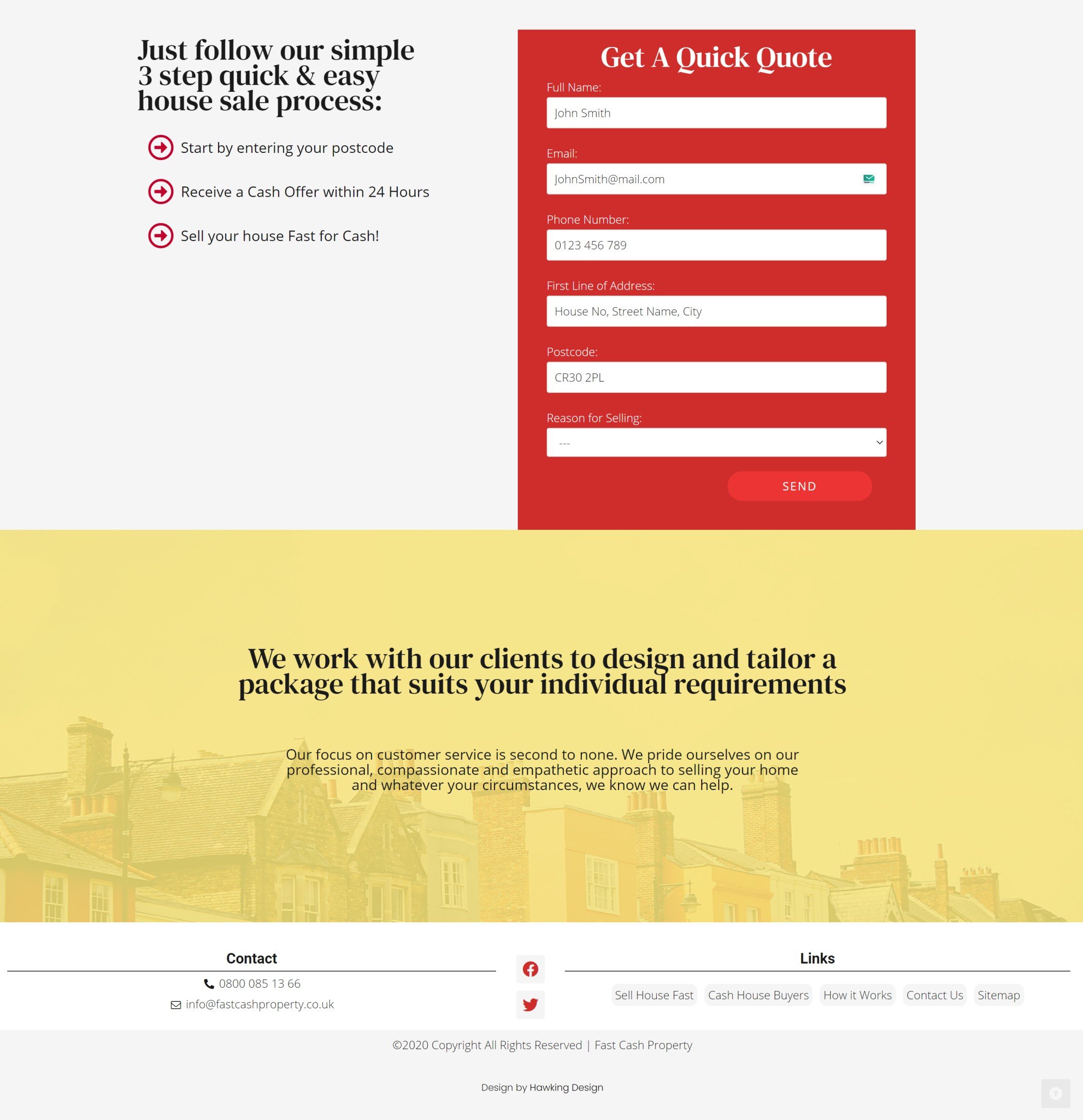 Fast Cash property, site designed by local WordPress web designer